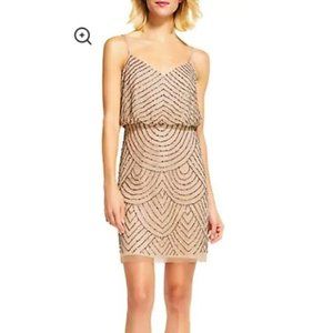 Adrianna Papell Beaded Blouson Dress